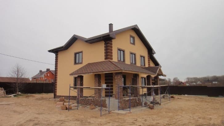 Строительство двухэтажного дома из газобетона в Череповце